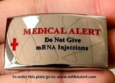 Do Not Give mRNA Injections (Plate Only)